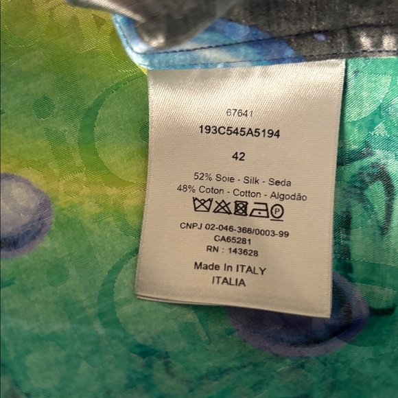 Dior Blue and Black Patterned Shirt - Picture 4 of 8